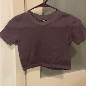 Zara cropped tee